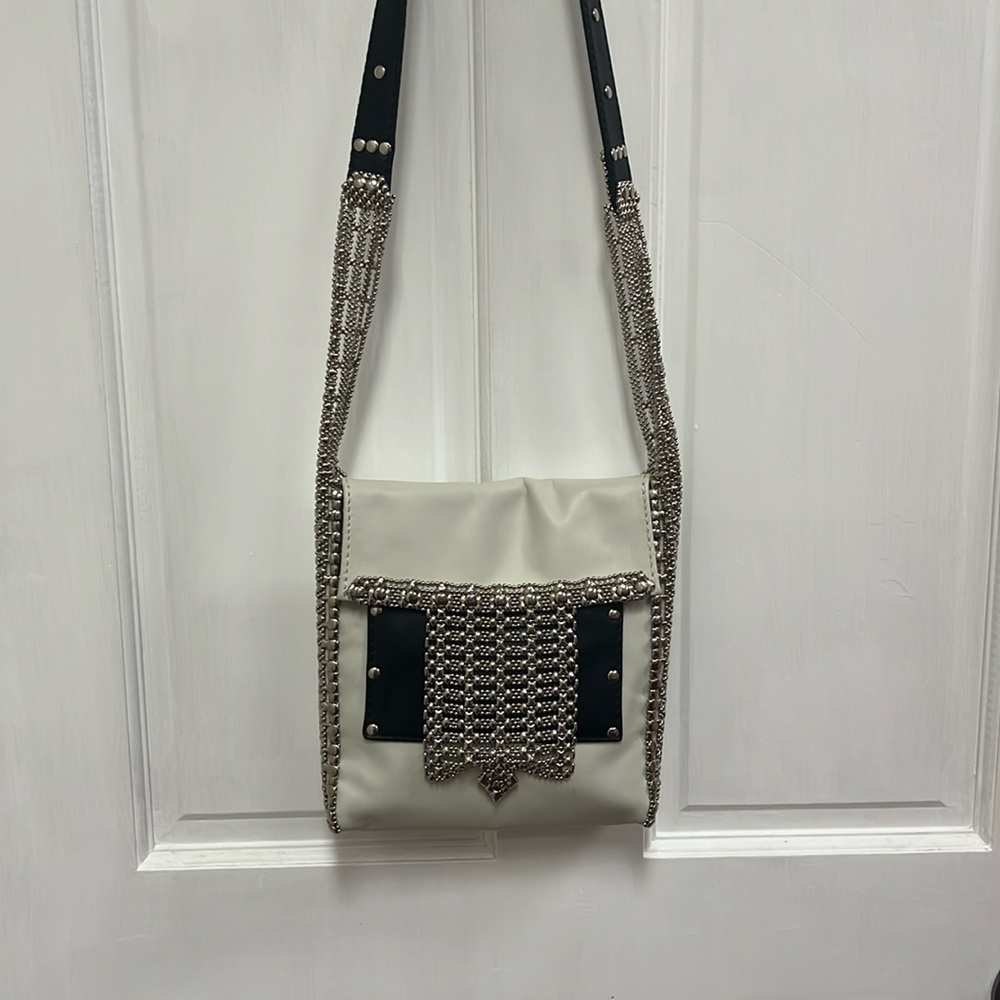 SG Liquid Metal and Leather Purse